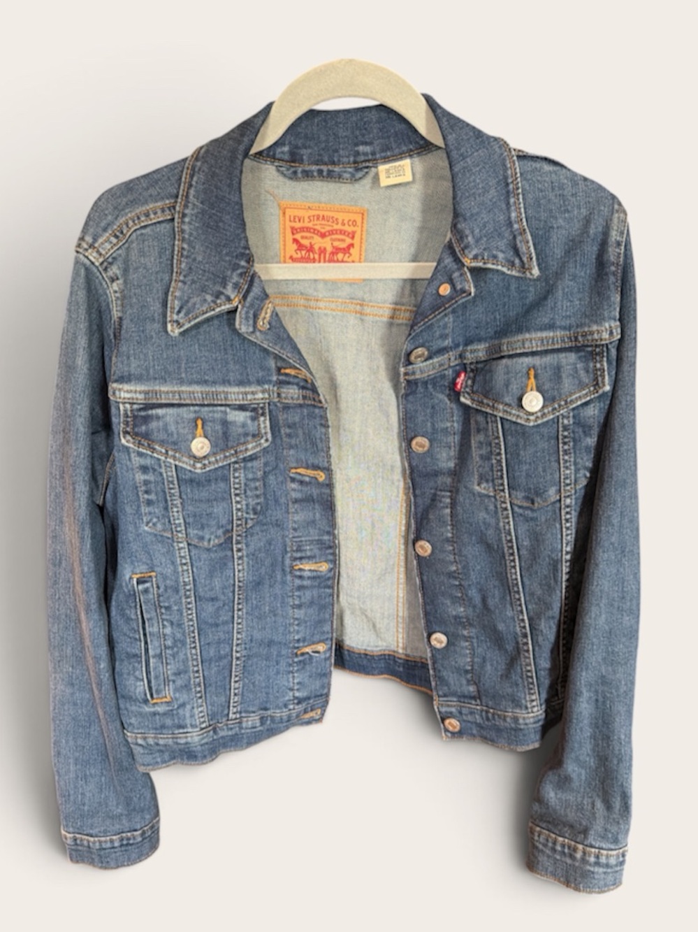 Levi's Blue Denim Jacket with Chest Pockets Red Label